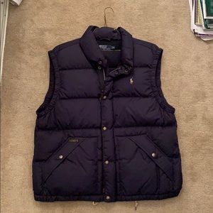 Navy Blue Polo Sleeveless Vest